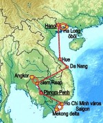 Vietnám Kambodzsa térkép