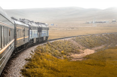 Mongólia - Vonat