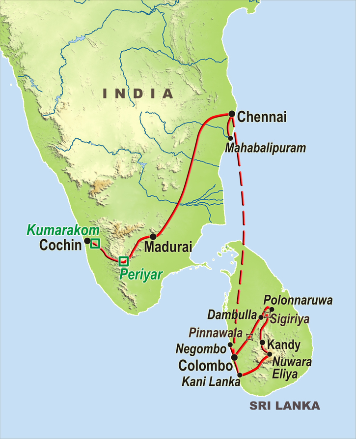 Dél-India - Sri Lanka: körutazás